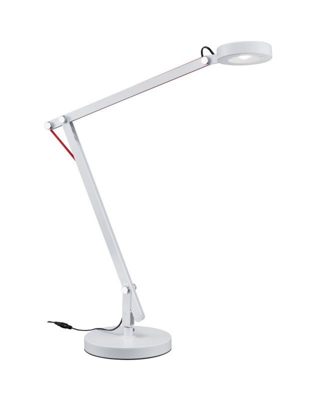 Lampa biurkowa Trio Amsterdam biała LED 5W 3000K 500lm  IP20 wym: 90 x 18 x 18 cm metal - 1 szt.