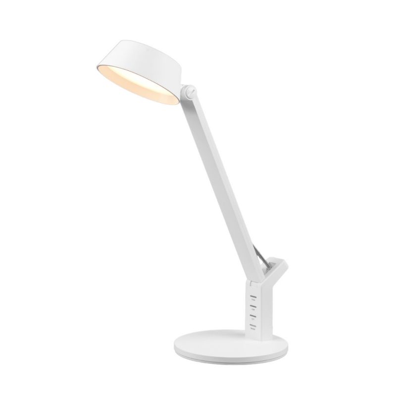 Lampa biurkowa Trio Ava biała LED 5W 2700K-6400K 600lm  IP20 wym: 40.4 x 17.1 x 30.5 cm tworzywo sztuczne - 1 szt.