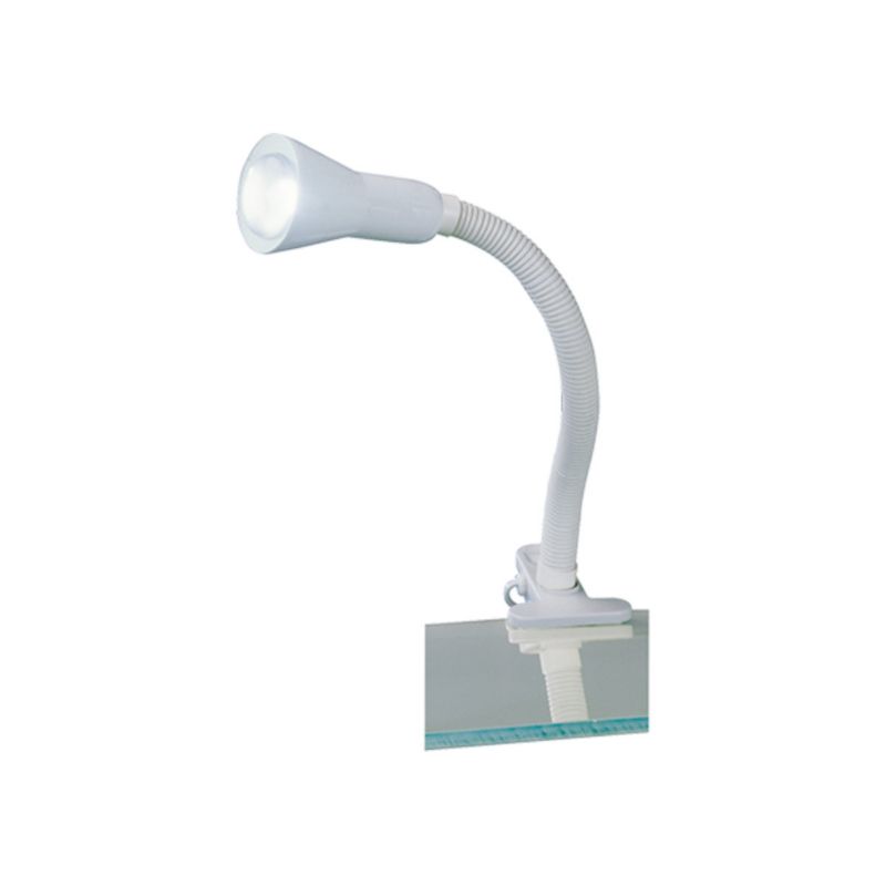 Lampa biurkowa Trio Flexo biała  1 x E14 x 18W IP20 wym: 30 x 8.2 x 8.2 cm tworzywo sztuczne - 1 szt.