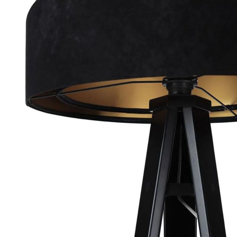 Lampa Bps Koncept stojąca GEMSTONE czarna/złota 1 szt