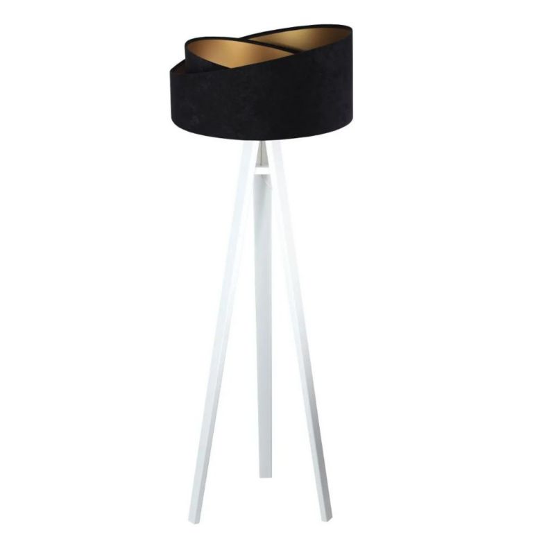 Lampa Bps Koncept stojąca GEMSTONE czarna/złota/biała 1 szt