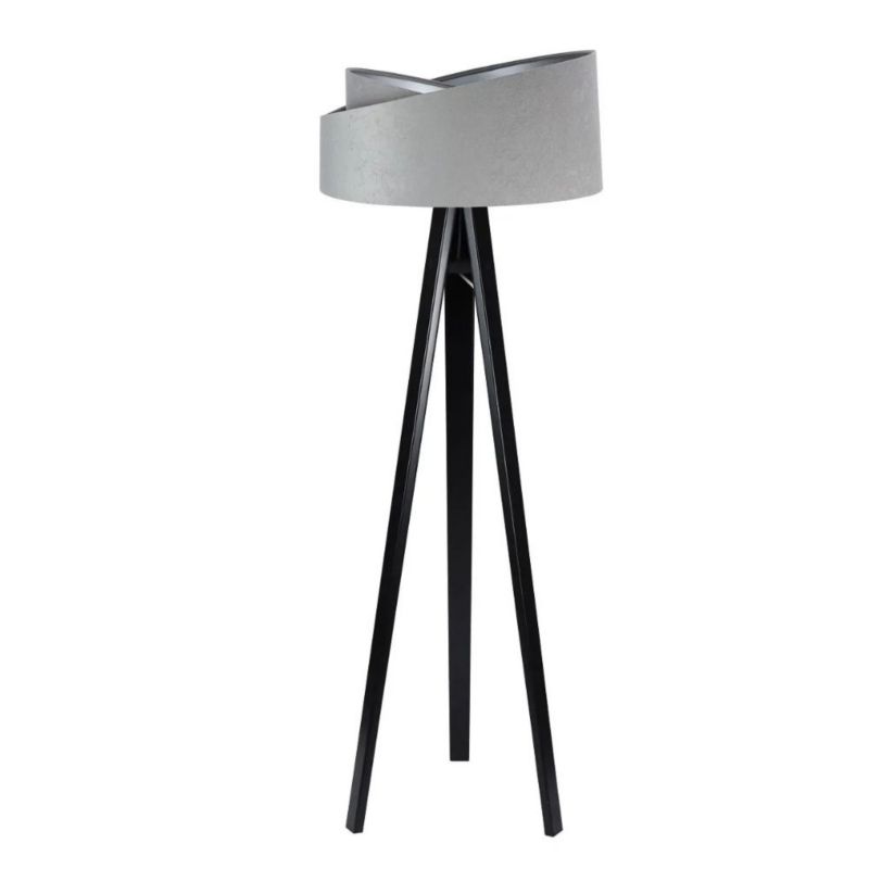 Lampa Bps Koncept stojąca GEMSTONE szara/srebrna/czarna 1 szt