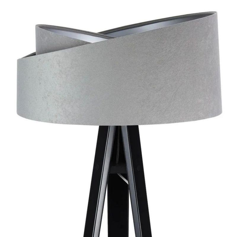 Lampa Bps Koncept stojąca GEMSTONE szara/srebrna/czarna 1 szt
