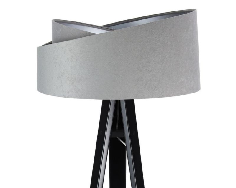 Lampa Bps Koncept stojąca GEMSTONE szara/srebrna/czarna 1 szt