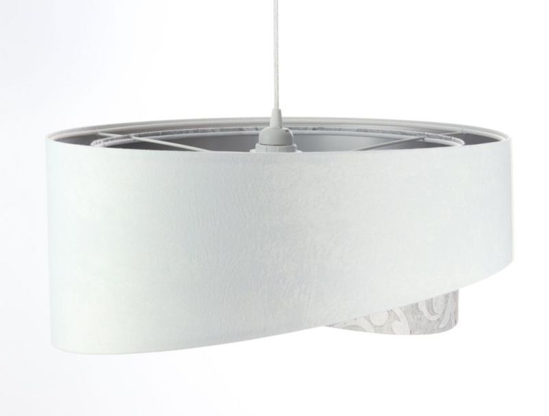 Lampa Bps Koncept wisząca ALBIT biała/srebrna 1 szt