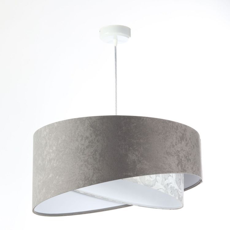 Lampa Bps Koncept wisząca ALBIT szara/biała 1 szt