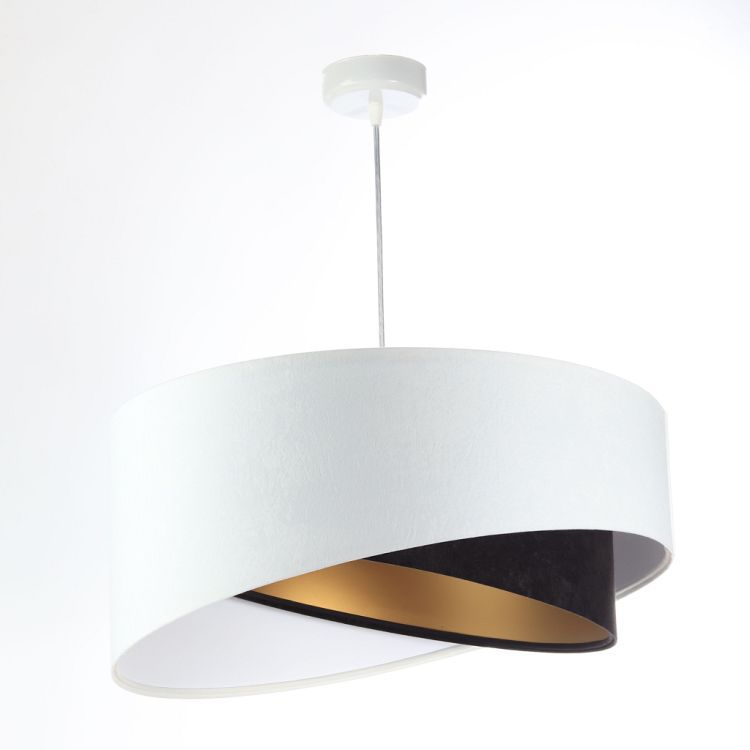 Lampa Bps Koncept wisząca BAW biała/czarna 1 szt