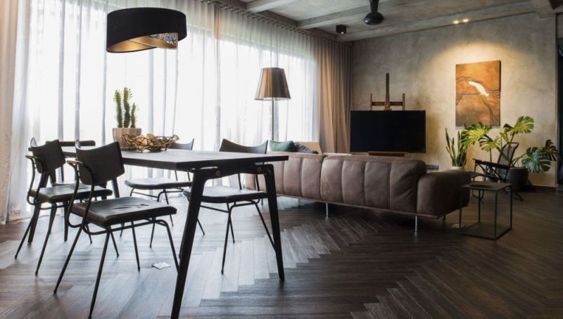 Lampa Bps Koncept wisząca BLACK PATTERN czarna/złota 1 szt