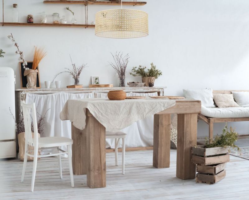 Lampa Bps Koncept wisząca BOHO 50 rattan naturalny 1 szt