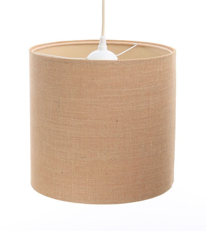 Lampa Bps Koncept wisząca BOHO JUTA TUBA 40 beżowa 1 szt