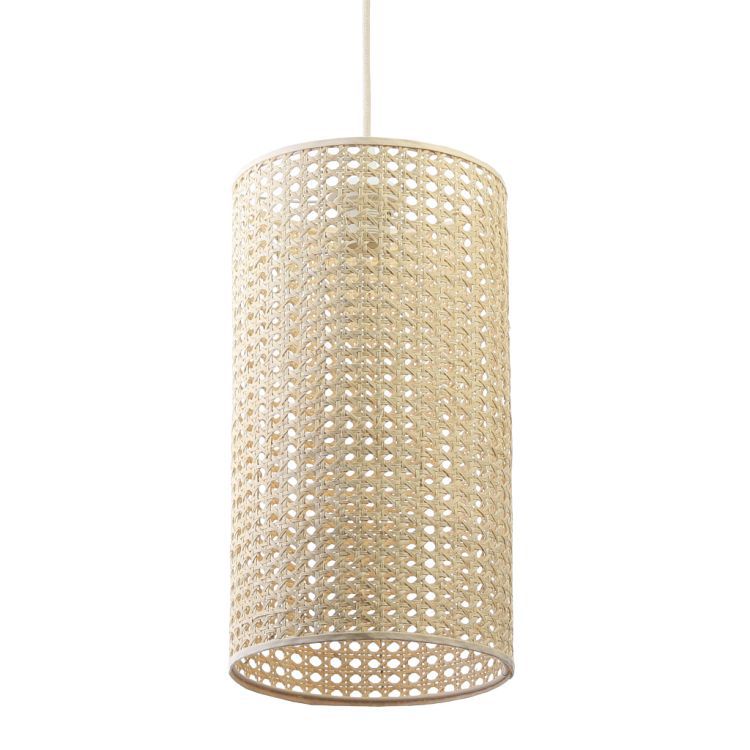 Lampa Bps Koncept wisząca BOHO SLIM rattan naturalny 1 szt