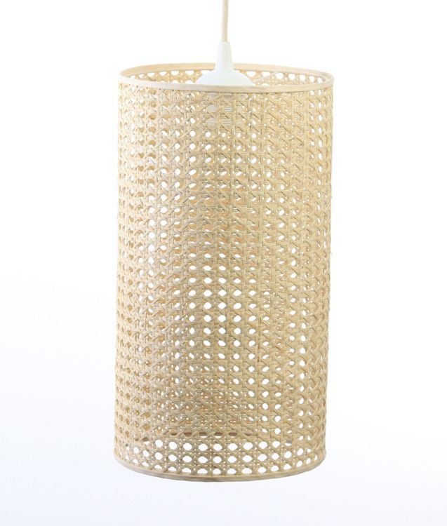Lampa Bps Koncept wisząca BOHO SLIM rattan naturalny 1 szt