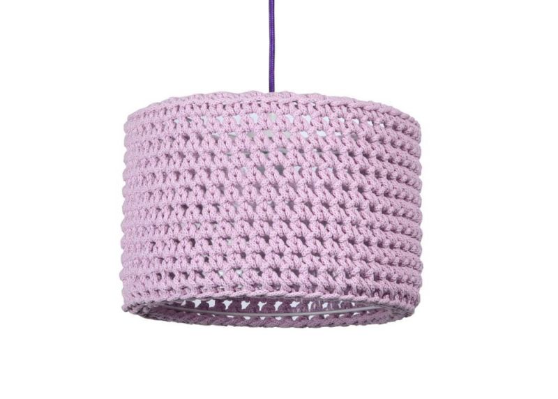 Lampa Bps Koncept wisząca COTTON 25 fioletowa 1 szt