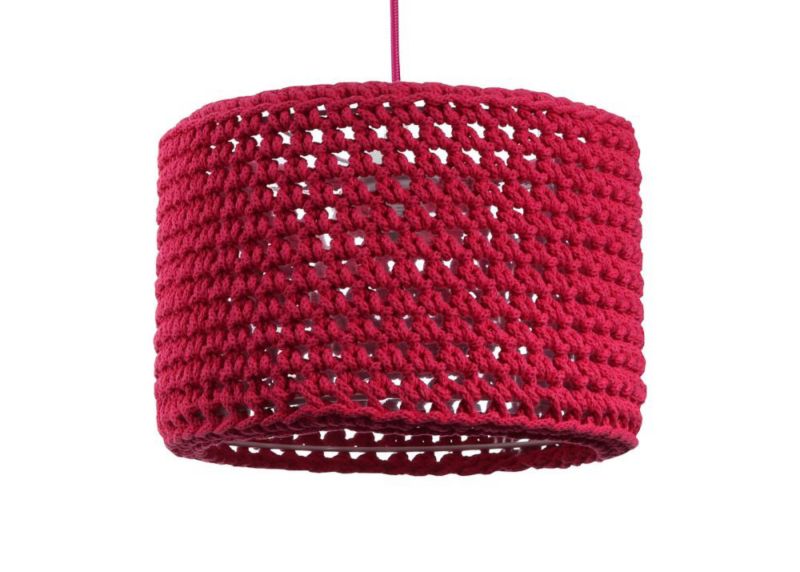 Lampa Bps Koncept wisząca COTTON 30 czerwona 1 szt
