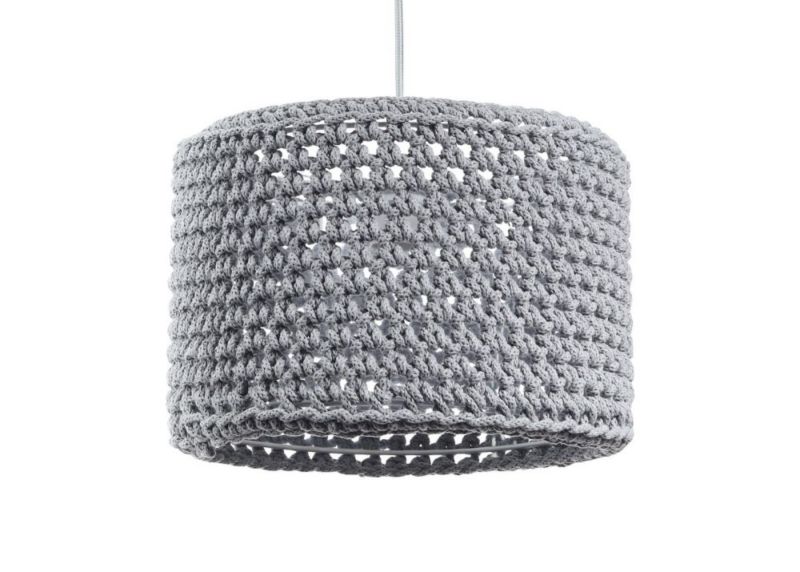 Lampa Bps Koncept wisząca COTTON 30 szara 1 szt