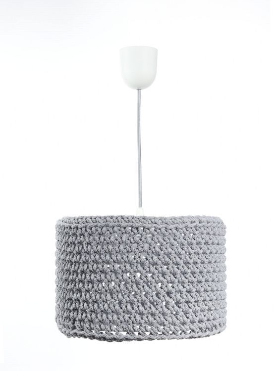Lampa Bps Koncept wisząca COTTON 30 szara 1 szt