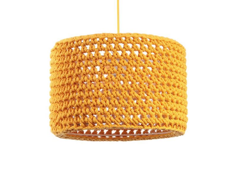 Lampa Bps Koncept wisząca COTTON 30 żółta 1 szt