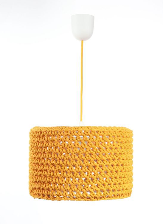 Lampa Bps Koncept wisząca COTTON 30 żółta 1 szt