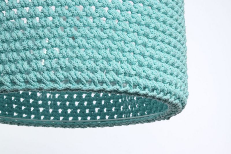 Lampa Bps Koncept wisząca COTTON 30 turkusowa 1 szt