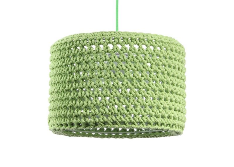 Lampa Bps Koncept wisząca COTTON 30 zielona 1 szt