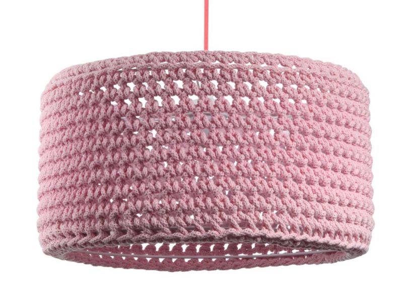 Lampa Bps Koncept wisząca COTTON 40 różowa 1 szt