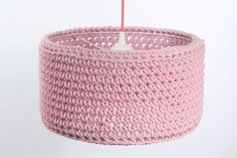 Lampa Bps Koncept wisząca COTTON 40 różowa 1 szt
