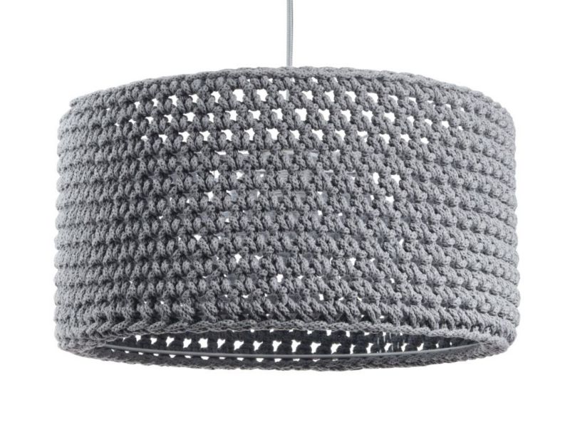 Lampa Bps Koncept wisząca COTTON 40 szara 1 szt