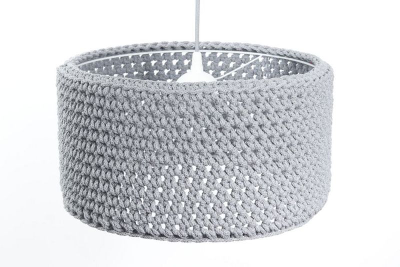 Lampa Bps Koncept wisząca COTTON 40 szara 1 szt