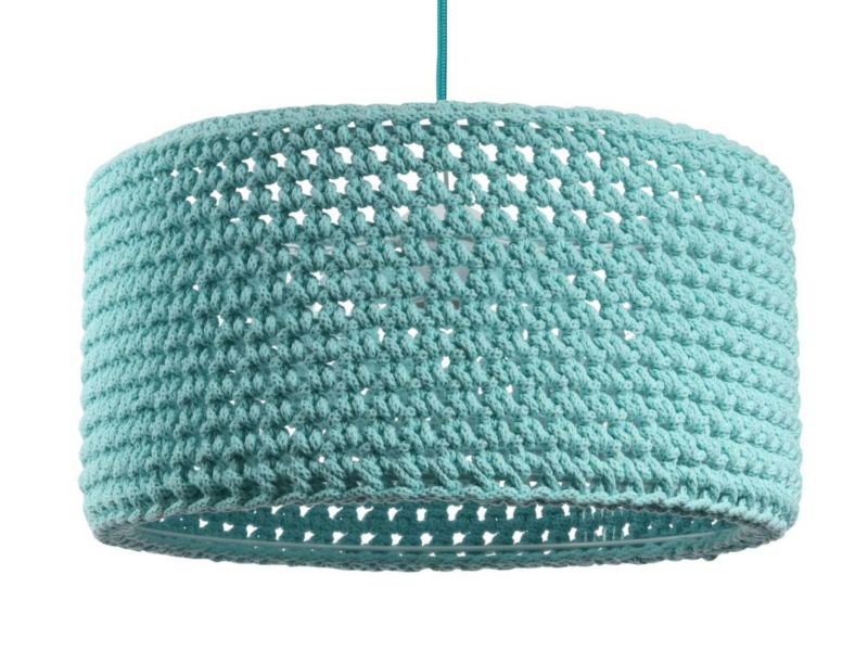 Lampa Bps Koncept wisząca COTTON 40 turkusowa 1 szt