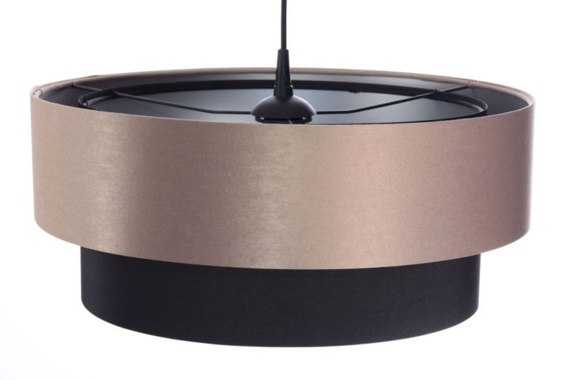 Lampa Bps Koncept wisząca DOUBLE 40 czarna/beżowa 1 szt