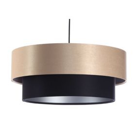 Lampa Bps Koncept wisząca DOUBLE 40 czarna/kremowa 1 szt