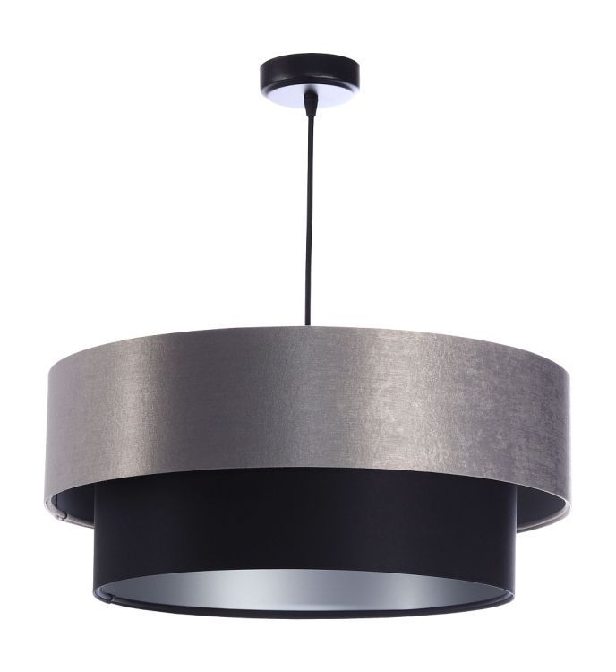 Lampa Bps Koncept wisząca DOUBLE 40 czarna/szara 1 szt