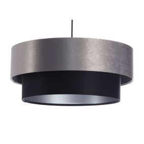 Lampa Bps Koncept wisząca DOUBLE 60 czarna/szara 1 szt