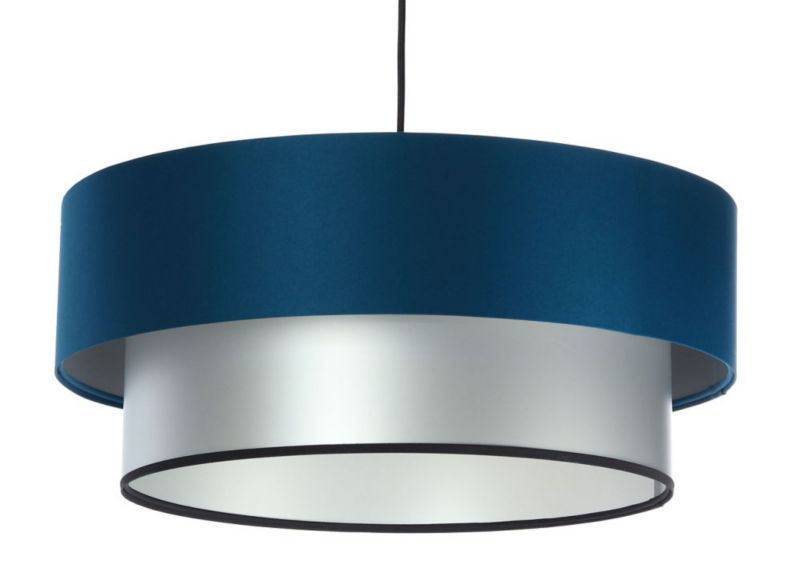 Lampa Bps Koncept wisząca DOUBLE BLUE 60 granatowa/srebrna 1 szt