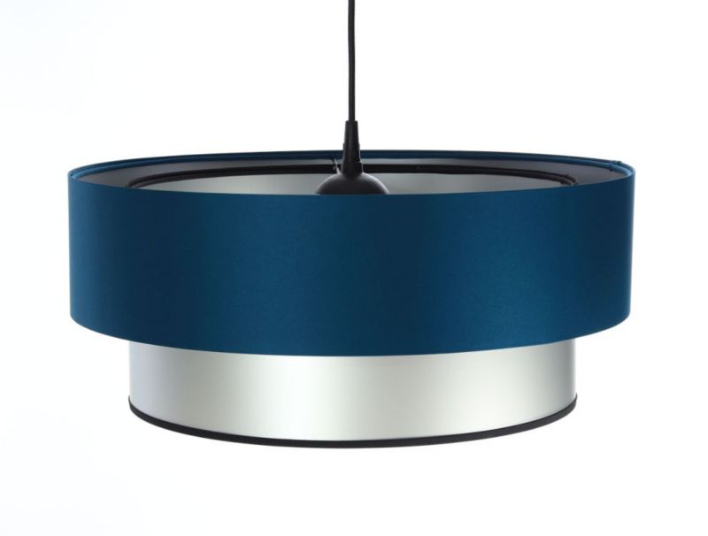 Lampa Bps Koncept wisząca DOUBLE BLUE 60 granatowa/srebrna 1 szt
