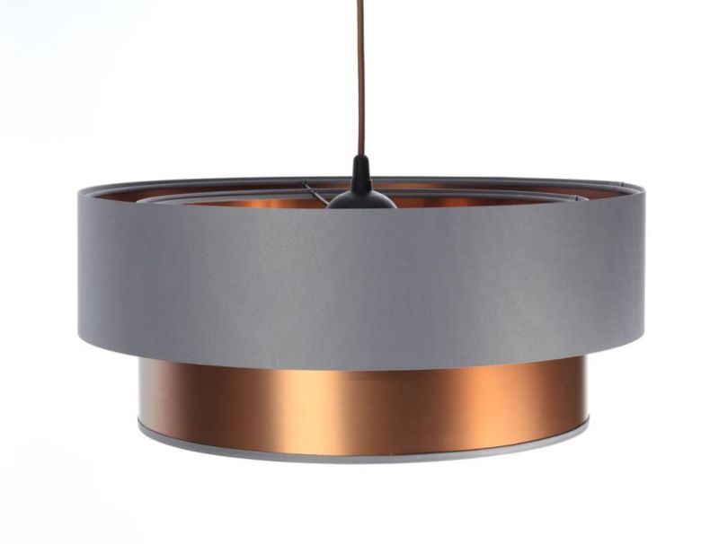 Lampa Bps Koncept wisząca DOUBLE GRAY 40 szara/miedziana 1 szt
