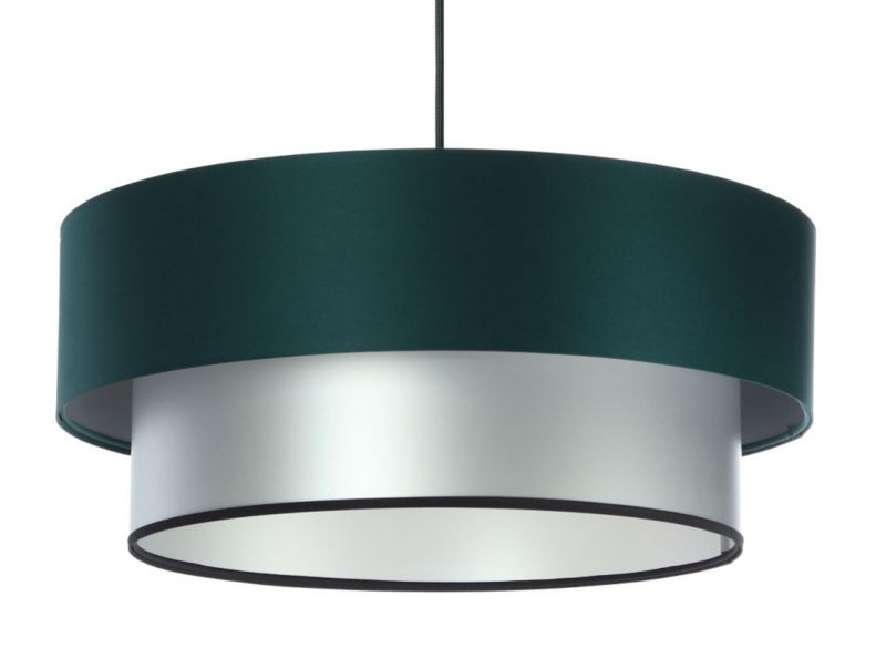 Lampa Bps Koncept wisząca DOUBLE GREEN 50 zielona/srebrna 1 szt