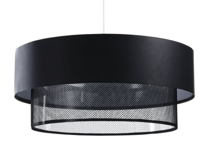 Lampa Bps Koncept wisząca DOUBLE NET 50 czarna 1 szt