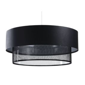 Lampa Bps Koncept wisząca DOUBLE NET 50 czarna 1 szt