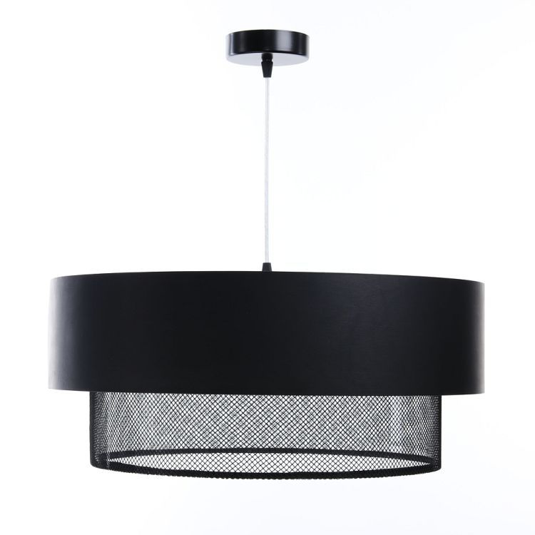Lampa Bps Koncept wisząca DOUBLE NET 50 czarna 1 szt