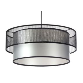 Lampa Bps Koncept wisząca DOUBLE NET 50 srebrna 1 szt