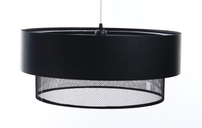 Lampa Bps Koncept wisząca DOUBLE NET 60 czarna 1 szt