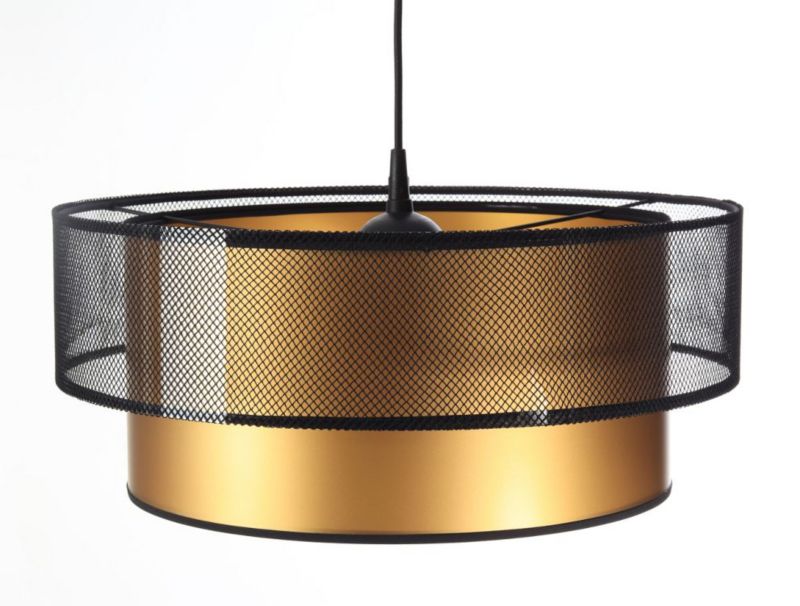 Lampa Bps Koncept wisząca DOUBLE NET 60 złota 1 szt