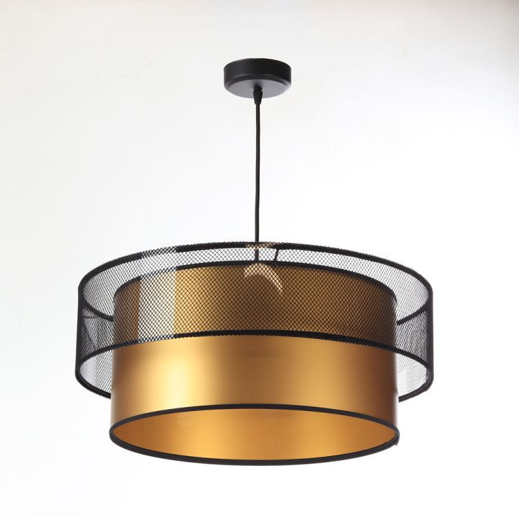 Lampa Bps Koncept wisząca DOUBLE NET 60 złota 1 szt