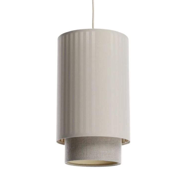Lampa Bps Koncept wisząca DUO LAMI LINE 20 kremowa/beżowa 1 szt