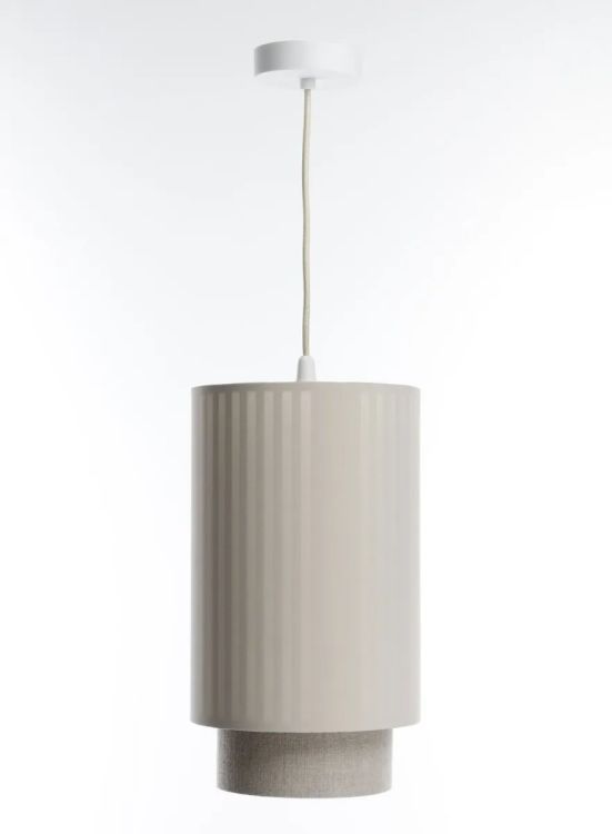 Lampa Bps Koncept wisząca DUO LAMI LINE 20 kremowa/beżowa 1 szt