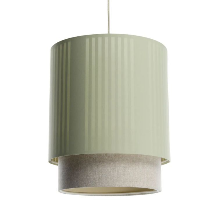 Lampa Bps Koncept wisząca DUO LAMI LINE 30 zielona/beżowa 1 szt