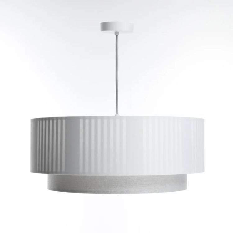 Lampa Bps Koncept wisząca DUO LAMI LINE 50x20 biała 1 szt
