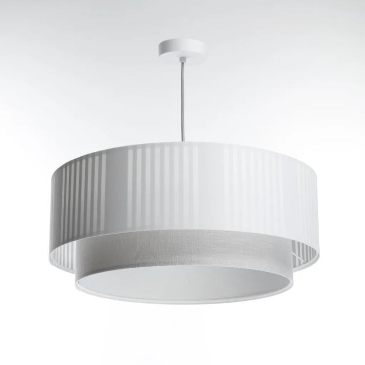 Lampa Bps Koncept wisząca DUO LAMI LINE 50x20 biała 1 szt