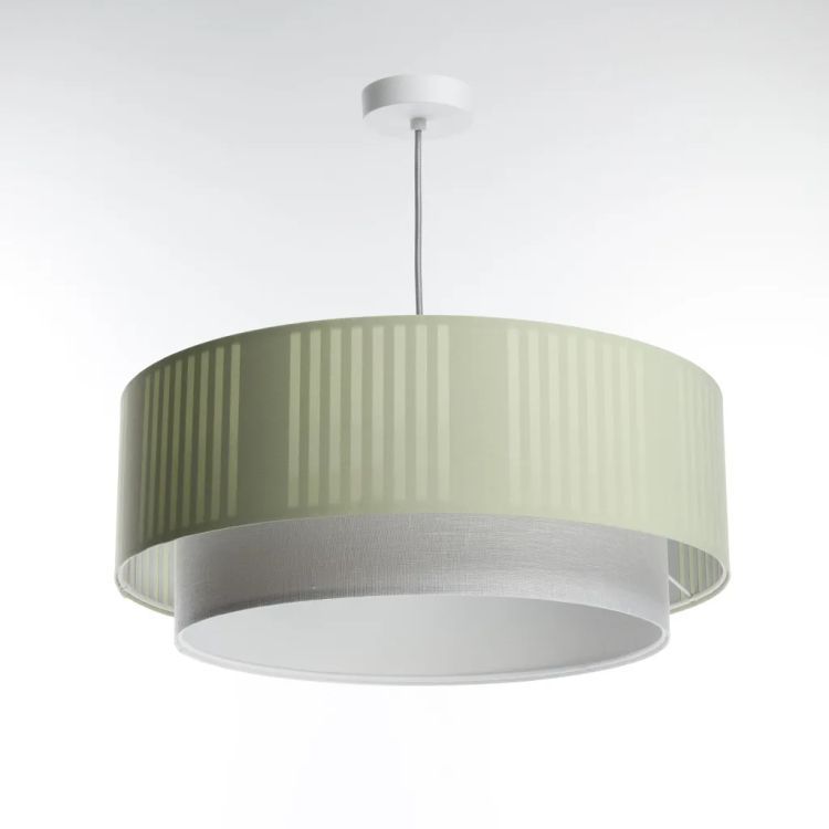 Lampa Bps Koncept wisząca DUO LAMI LINE 70x28 zielona/kremowa 1 szt